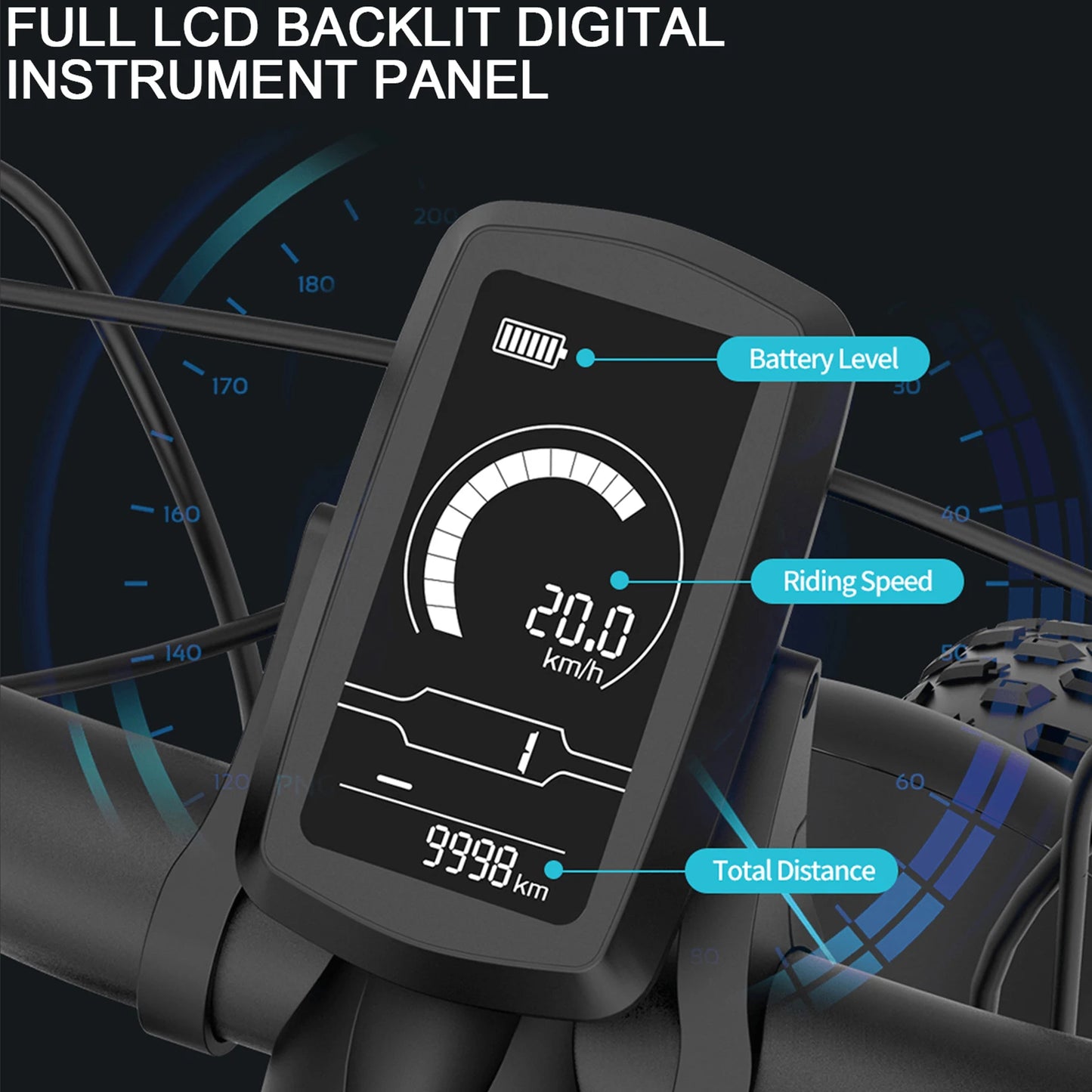 Ljustra Kickwey L20 Foldable Electric Bicycle 1000W 20 Inch Fat Tire E-Bike