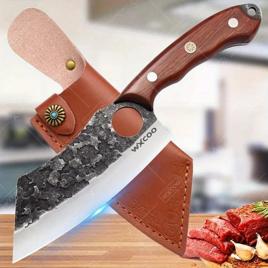 Professional Stainless Steel Kitchen Knife Set Butcher Cleaver Paring Knife