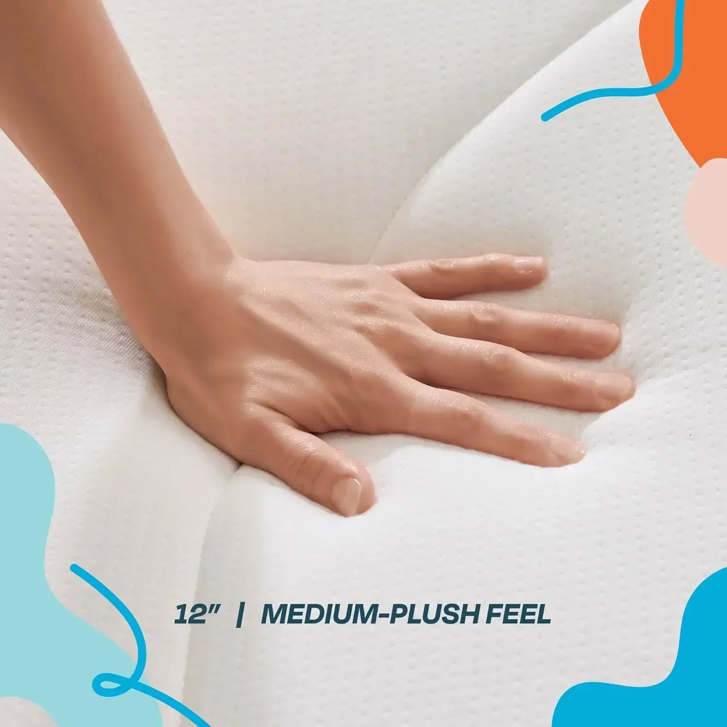 Ljustra 12 Inch Hybrid Mattress Medium Plush Queen Bed in a Box