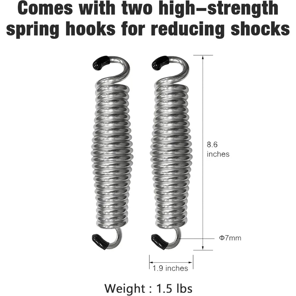 Wooden Porch Swing Heavy Duty Ergonomic Bench for Outdoor Patio 800 LBS