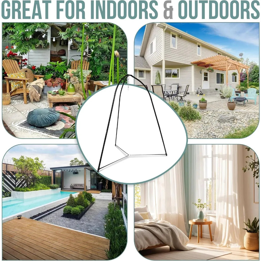 Ljustra Tripod Hanging Chair Stand Heavy Duty Adjustable Hammock Frame