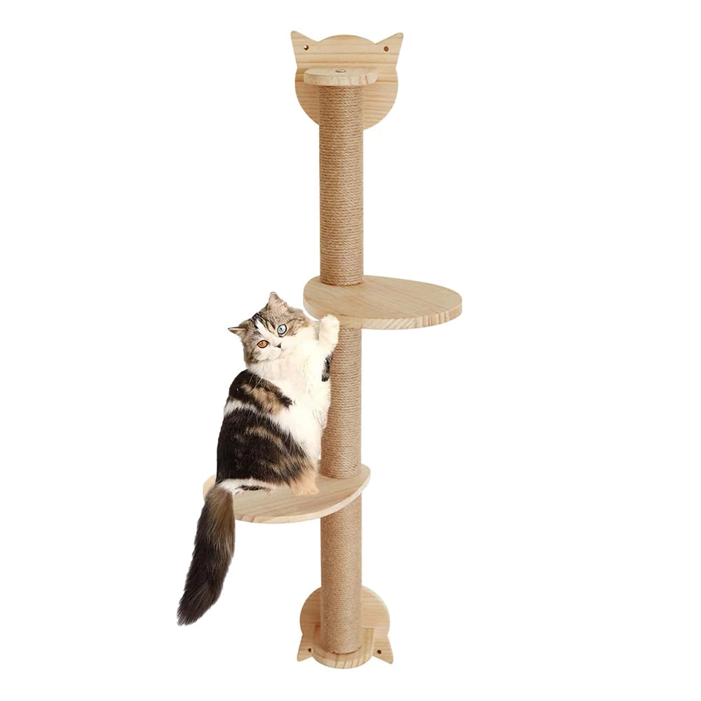 41In Cat Tree Scratching Posts Wall Mounted Hammock Perches for Cats
