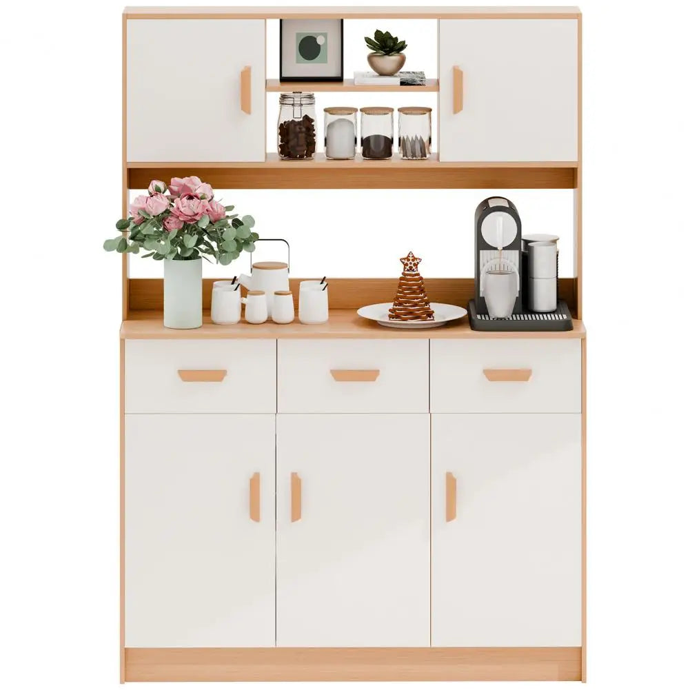 Kitchen Pantry Storage Cabinet Hutch Buffet Cupboard Microwave Stand