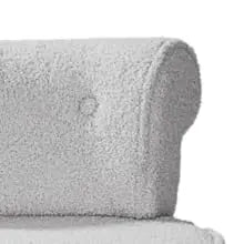 Vanity Chair with Back Tufted Upholstered Makeup Chair Wooden Legs