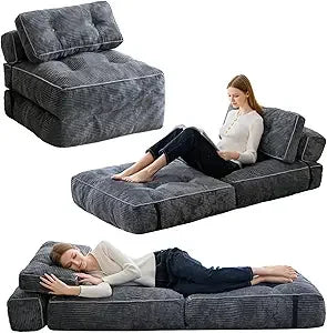 Folding Couch Sofa Bed Convertible Sleeper Chair Portable Mattress