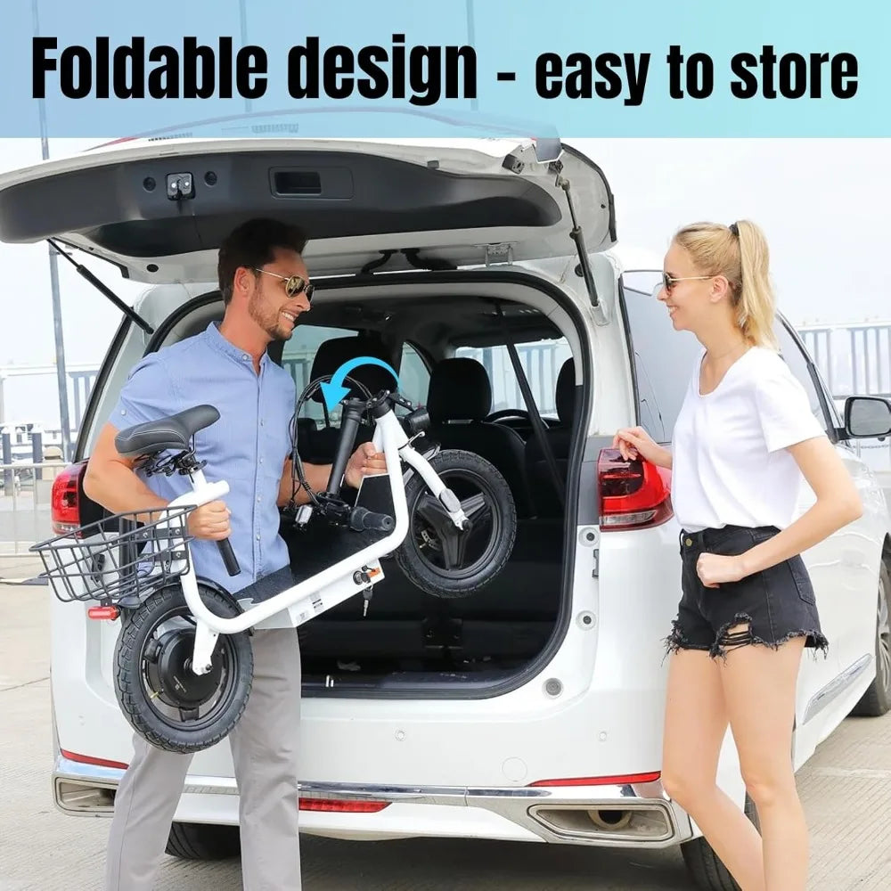 Peak 500W Electric Scooter 20MPH 30Miles Range Adjustable Seat Adults