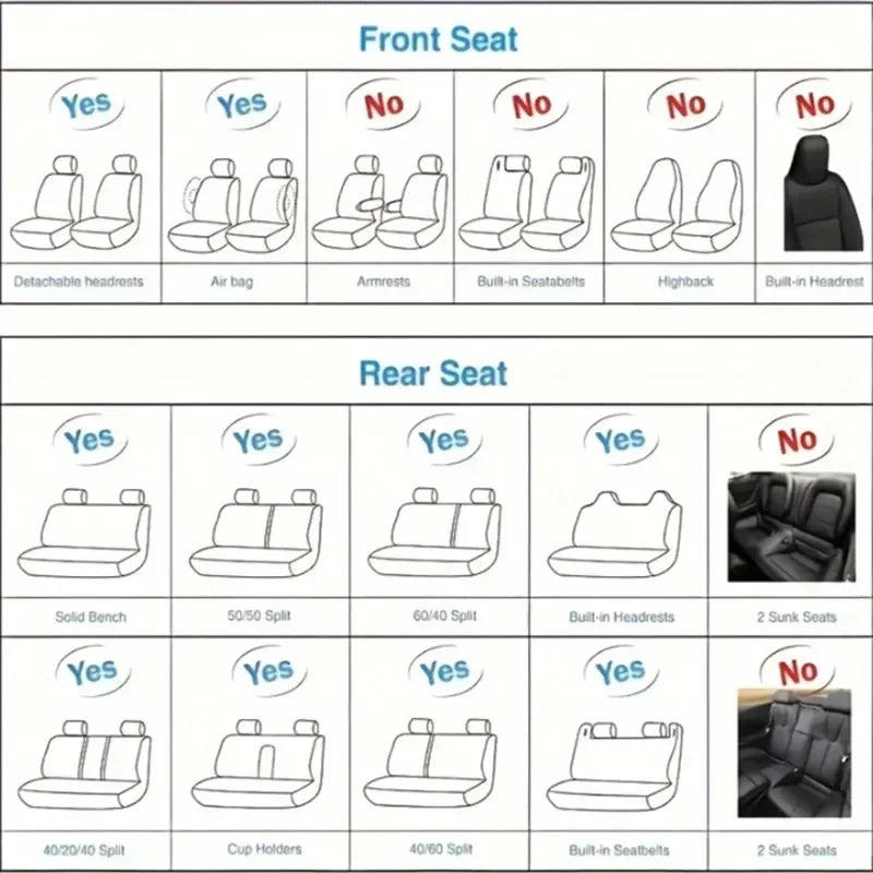 Kia K5 2021-2025 Car Seat Covers Full Set Waterproof Leather Wear-Resistant