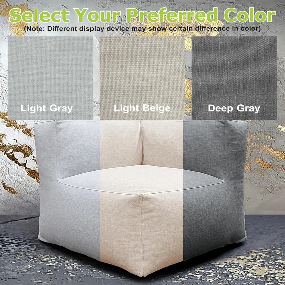 Ljustra Modular Outdoor Armrest Chair Water-Resistant Patio Sofa