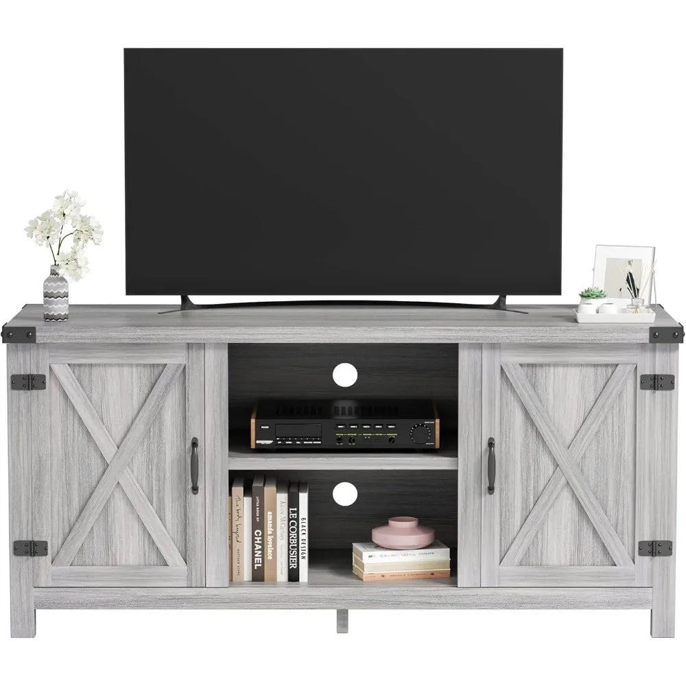 Ljustra 65 Inch TV Stand Farmhouse Entertainment Center Storage Cabinet