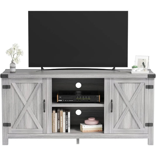 Ljustra 65 Inch TV Stand Farmhouse Entertainment Center Storage Cabinet