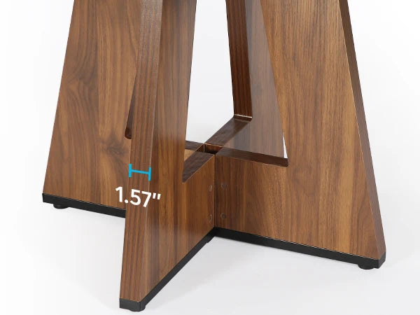 Ljustra Round Dining Table for 4 Farmhouse Style Kitchen Table 47 Inch