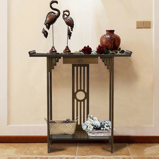 Modern Console Table with Drawer for Entryway Hallway Living Room