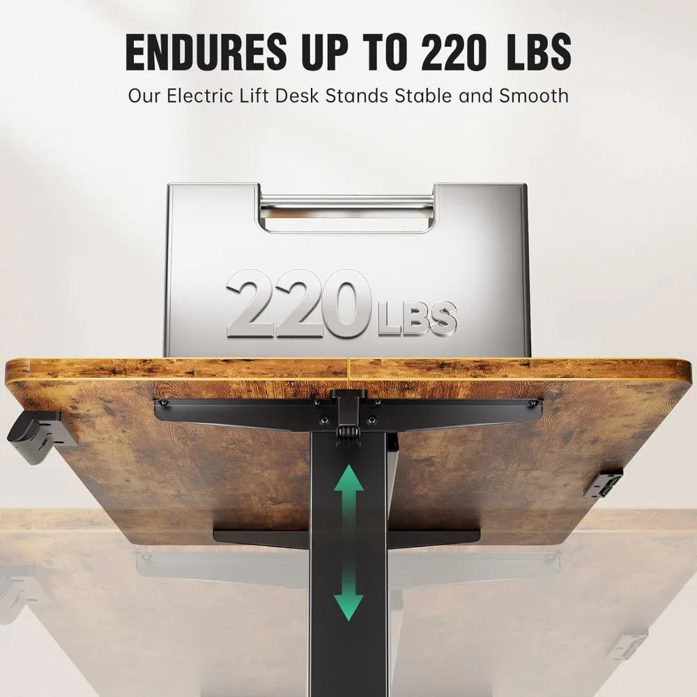 Ljustra Electric Standing Desk Height Adjustable Home Office Computer Table