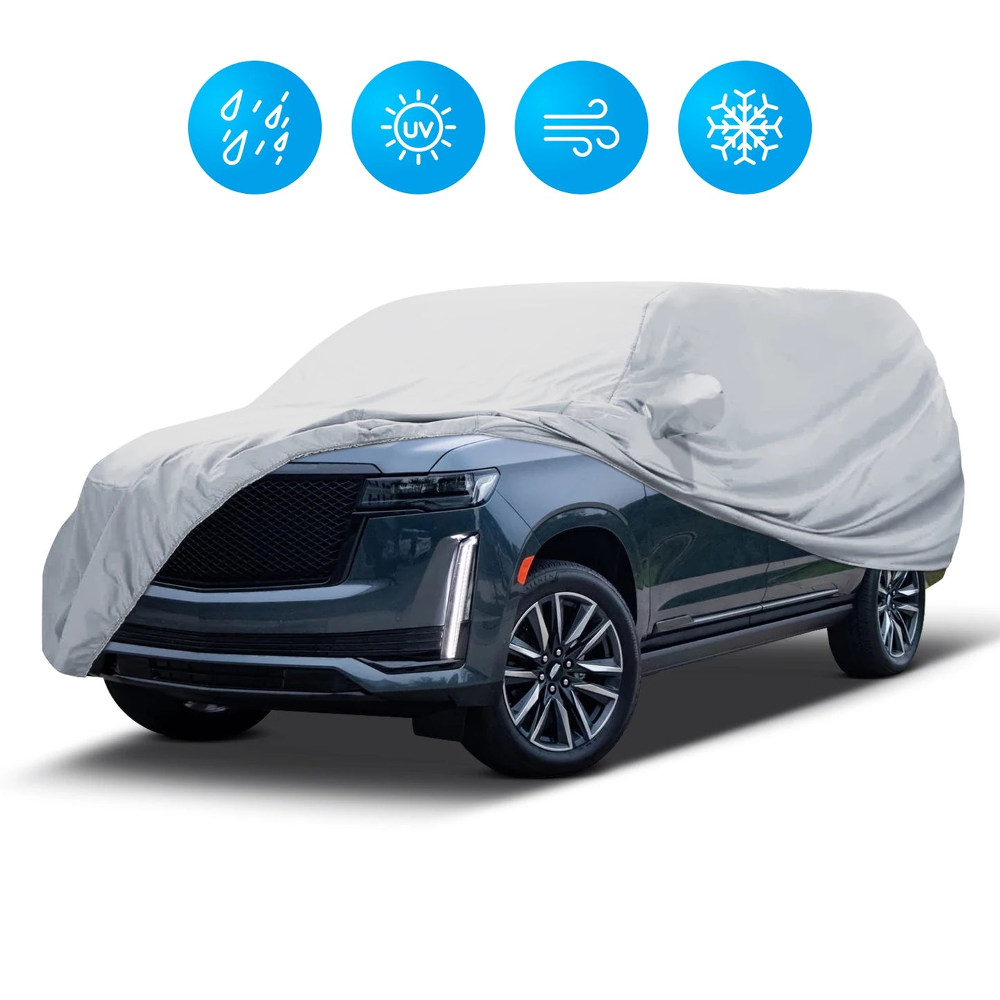 Universal SUV Sedan Full Car Cover Waterproof UV Snow Dust Protection