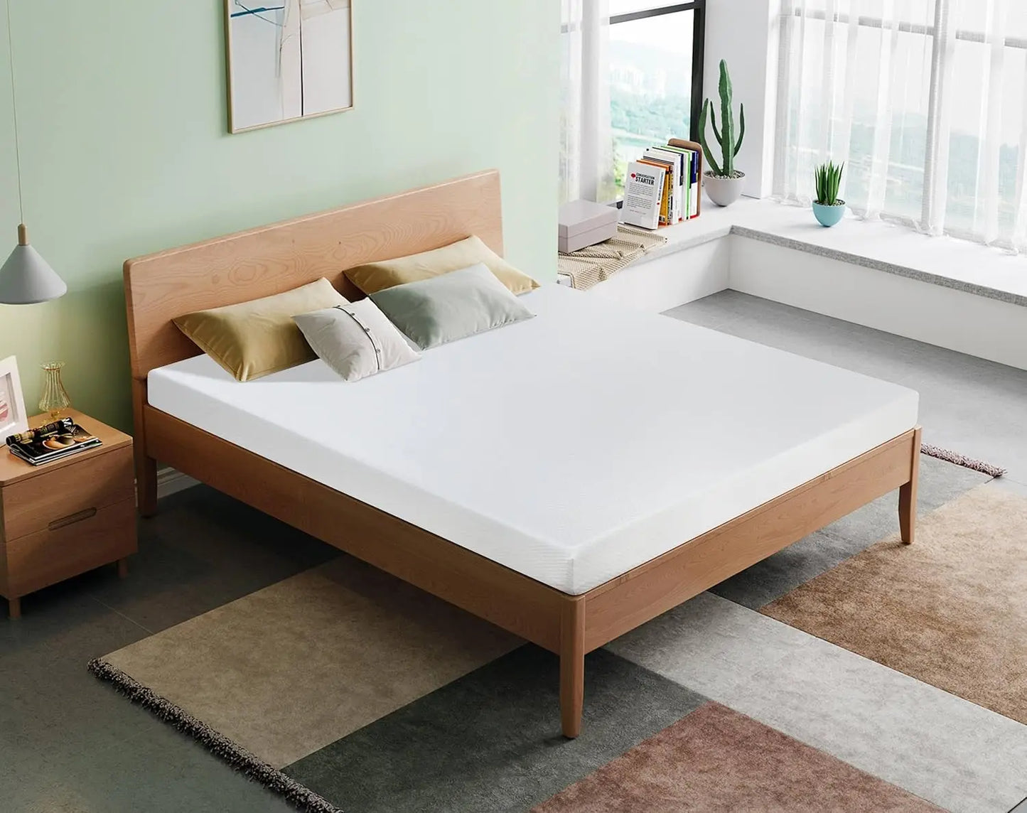 Ljustra King Size Gel Memory Foam Mattress Medium Firm Cool Sleep