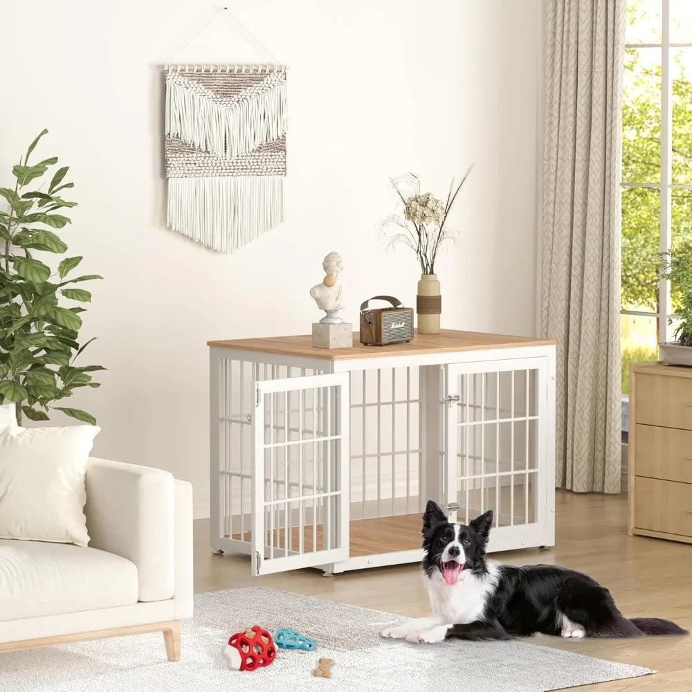Heavy Duty Dog Crate Furniture for Large Medium Dogs Indoor End Table