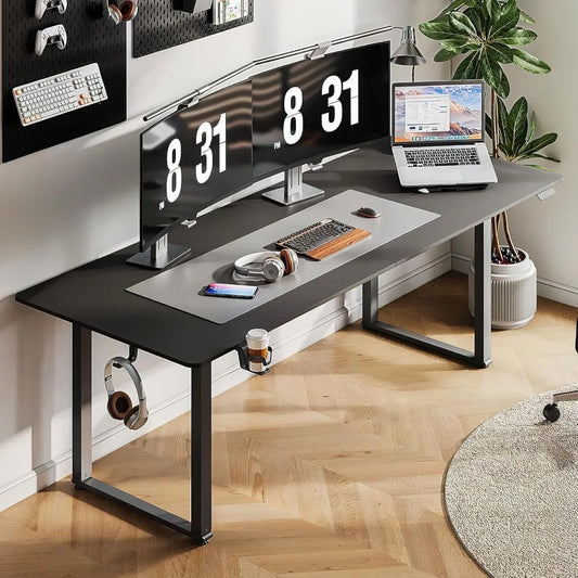 Ljustra 71x32 Inches Adjustable Height Stand Up Desk Dual Motor Memory Controller