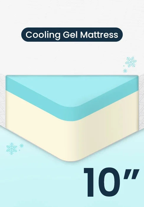 Ljustra 8 Inch Twin Cooling Gel Memory Foam Mattress Medium Firm