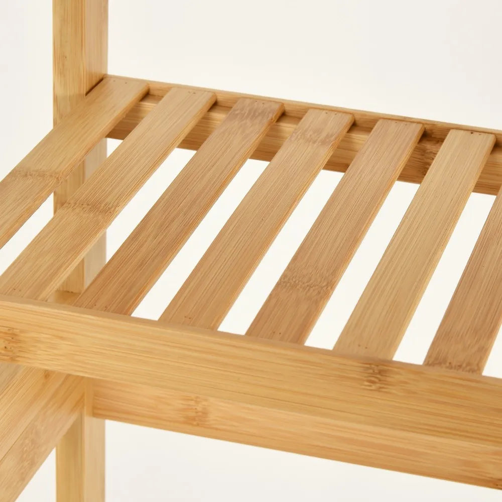 Bamboo Over The Toilet Bathroom Storage Cabinet Rack 4 Tier Shelves