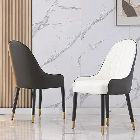 Modern Dining Chairs Set of 2 Upholstered Leisure Chairs Wood Legs