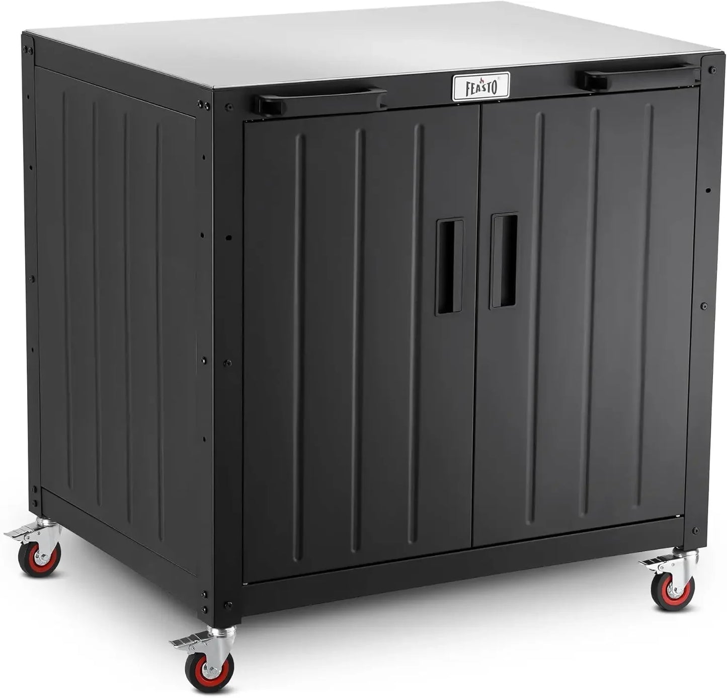 Grill Table Outdoor Bar Cart Kitchen Island Storage Cabinet 304 Steel