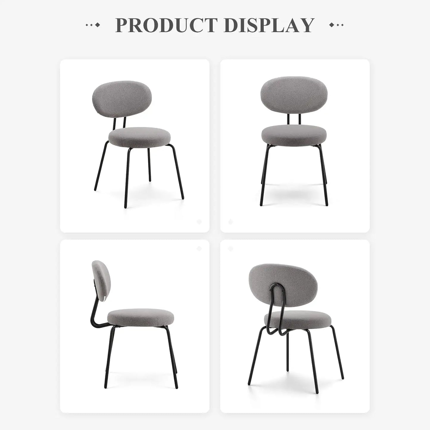Modern Dining Chairs Set of 4 Upholstered Kitchen Dining Room Chairs