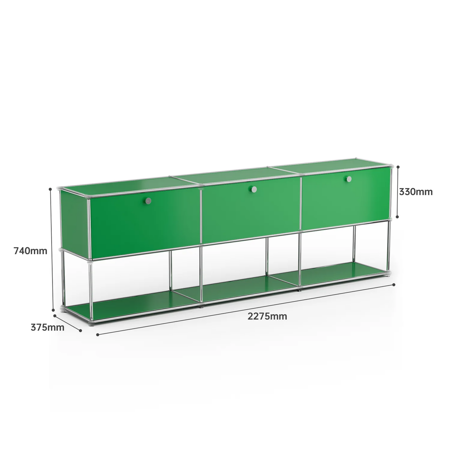 Modern Modular TV Stand Storage Cabinet Stainless Steel Furniture