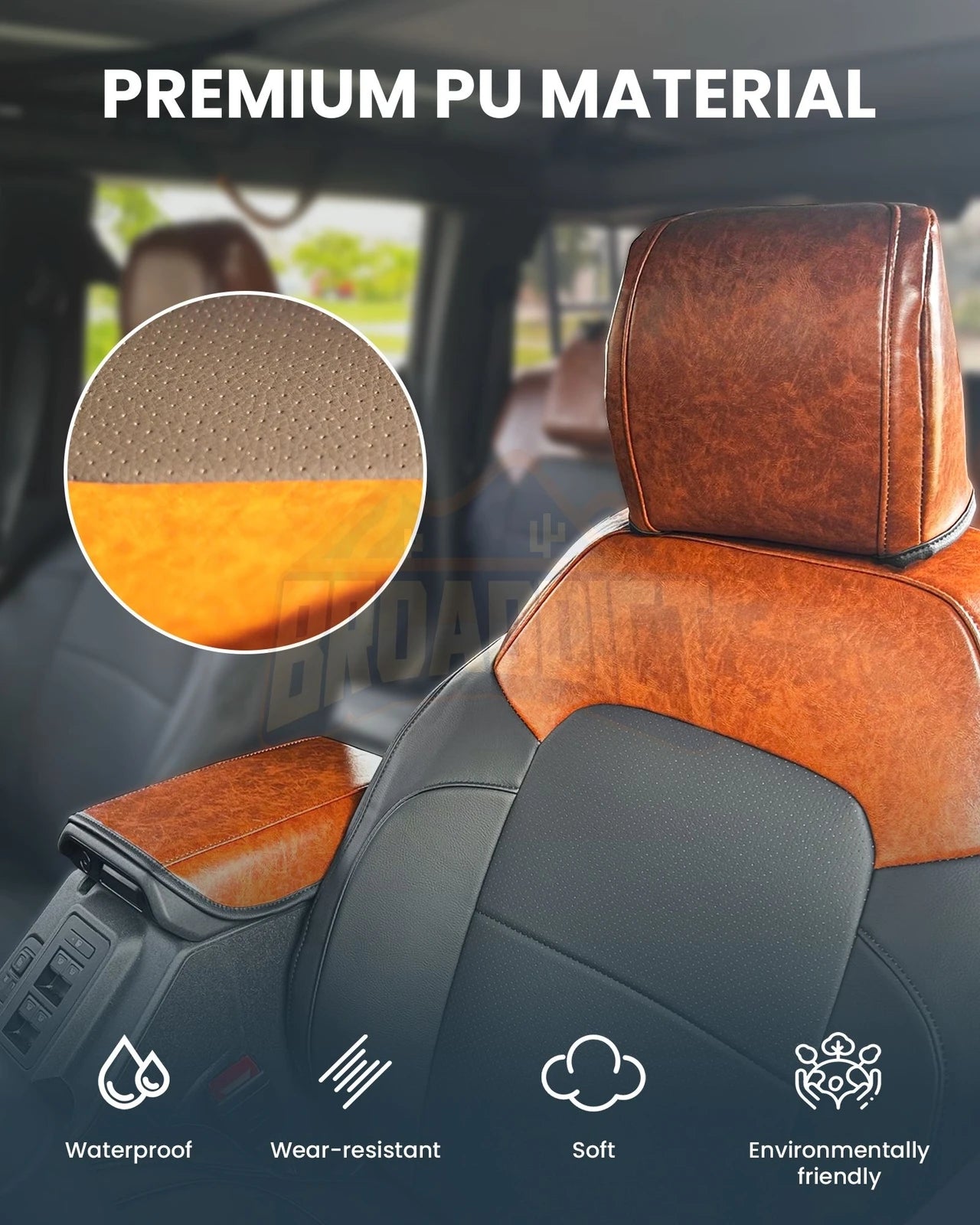 Seat Cover Protector Full Set for 2021-2024 Ford Bronco 4-Door Molle