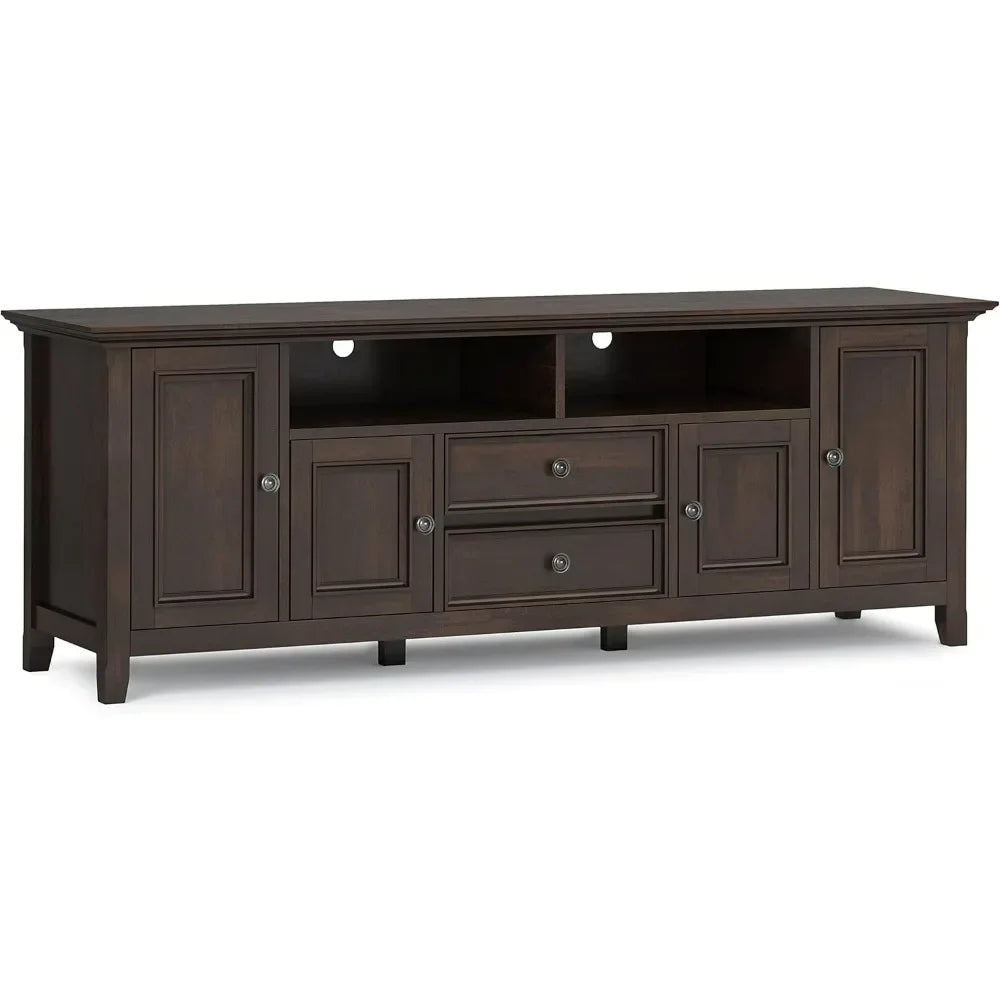 Amherst Solid Wood 72 Inch Transitional TV Media Stand for TVs up to 80 Inch