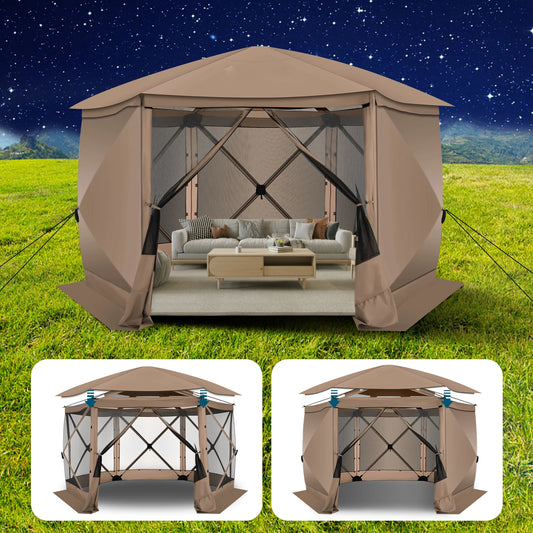 Ljustra Pop Up Gazebo Screen Tent 12x12 Camping with Removable Roof