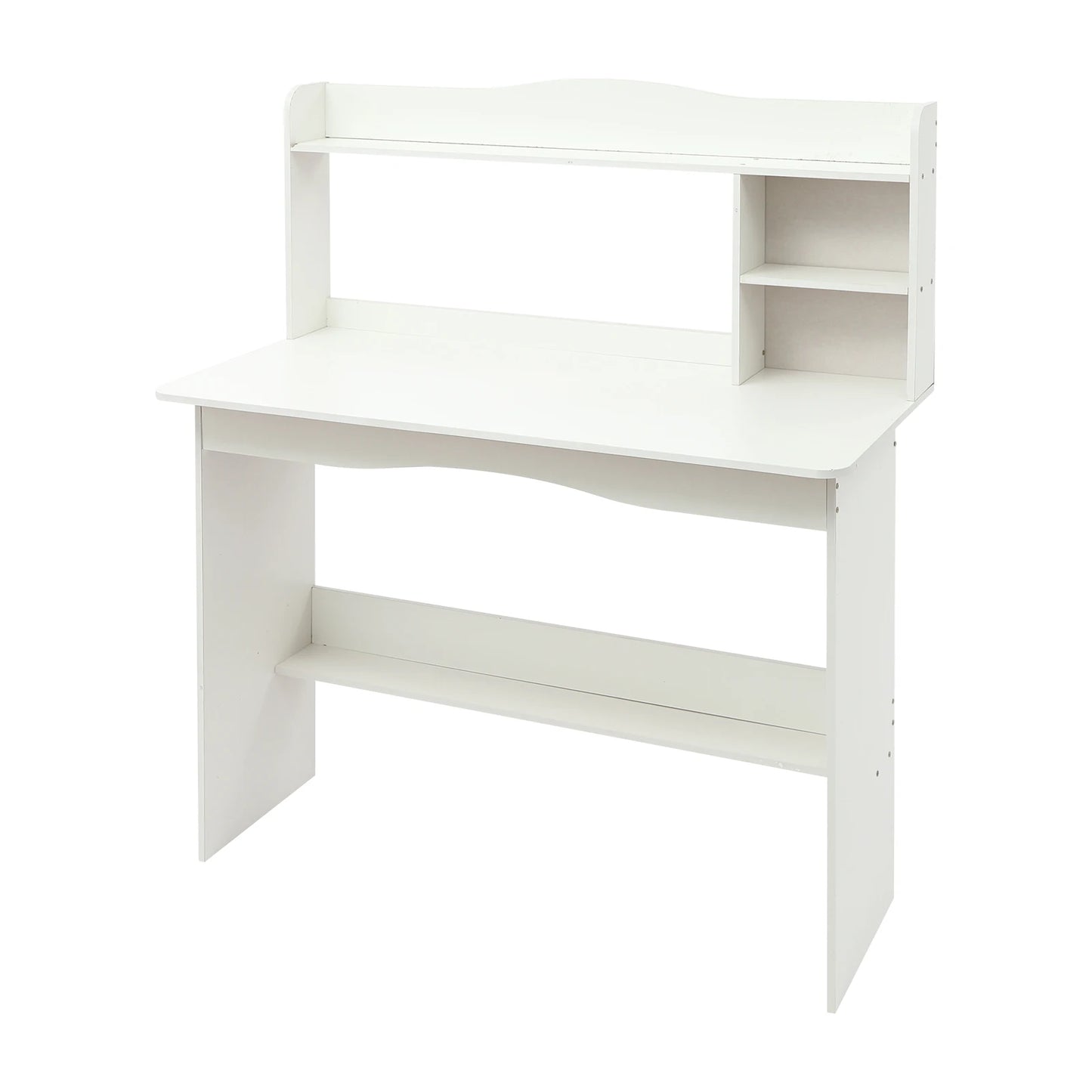Modern Home Office Desk with Bookshelf Compact Study Desk for Small Spaces