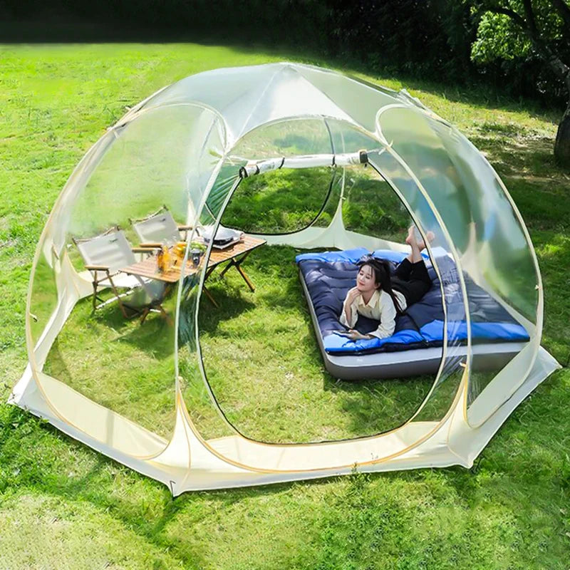 Outdoor Dome Starry Sky Tent 4-8 Person Quick Setup Camping Tent