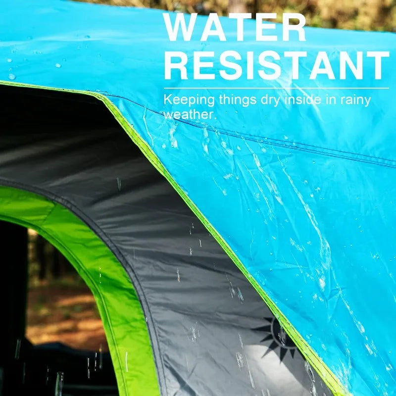 Ljustra 6 Person Blackout Camping Tent Instant Cabin Waterproof Easy Setup