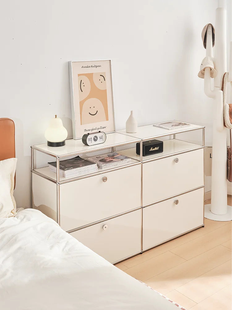 Ljustra Metal Corner TV Stand Storage Cabinet for Living Room Furniture