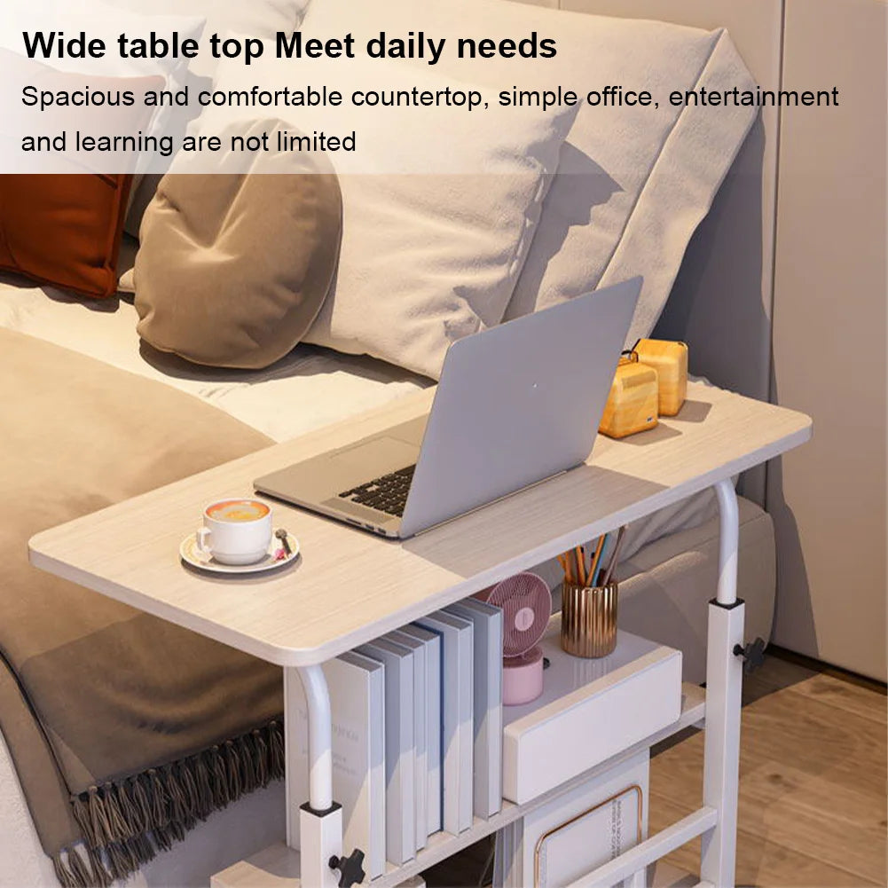 Adjustable Mobile Standing Desk 31.5 Inch Portable Rolling Computer Desk
