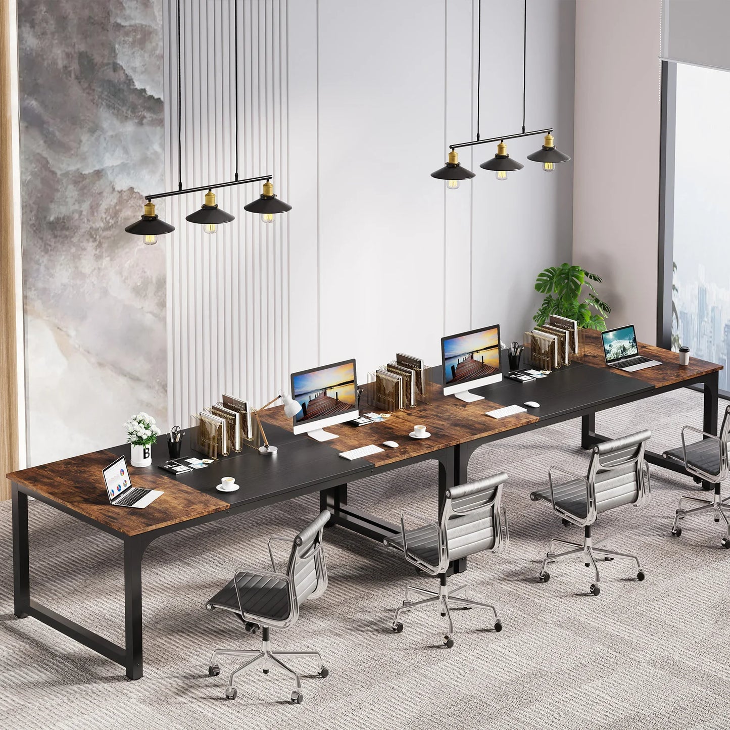 Ljustra Modern Computer Desk Large Office Study Writing Workstation