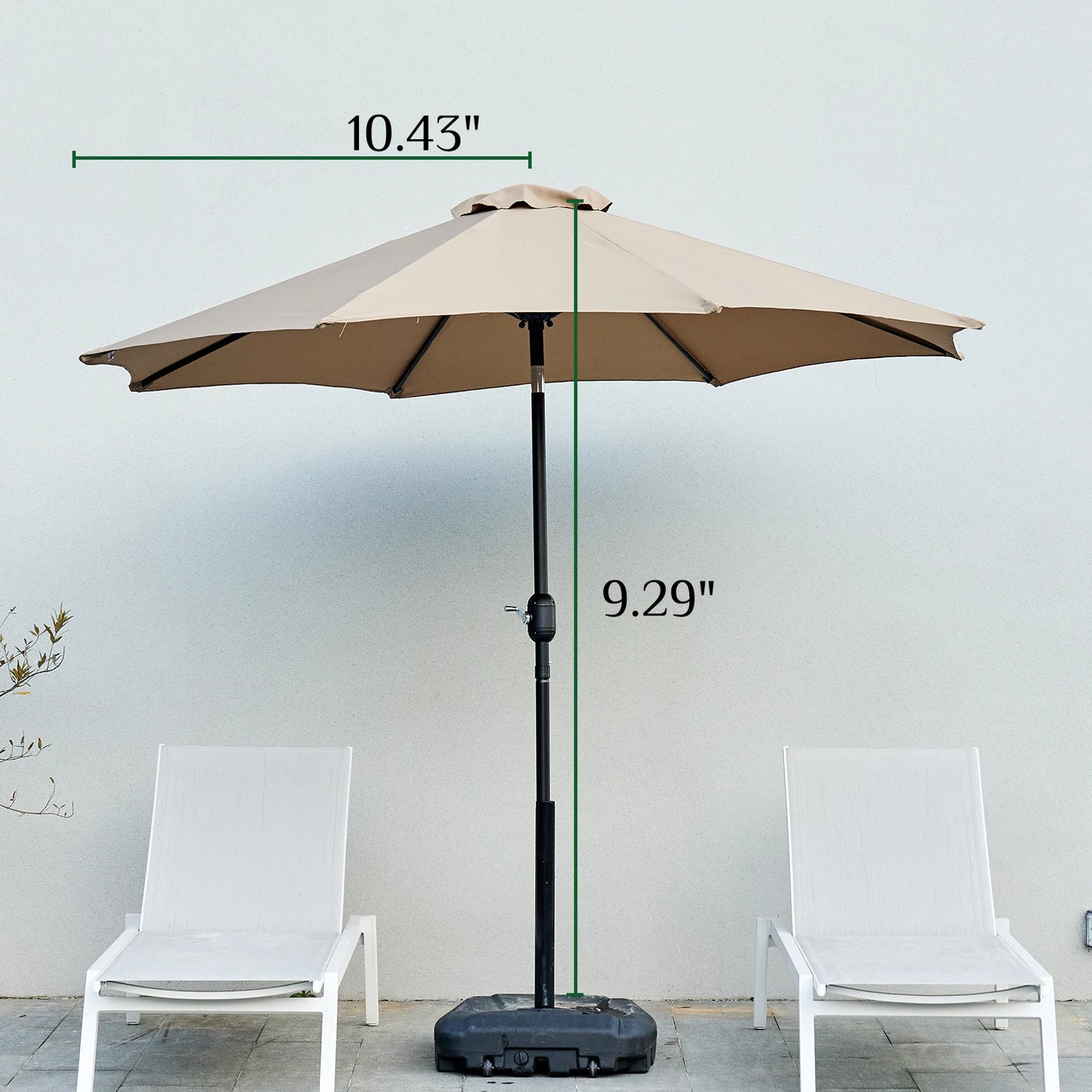 Ljustra Outdoor Patio Umbrella UV Protection Garden Umbrella for Pool