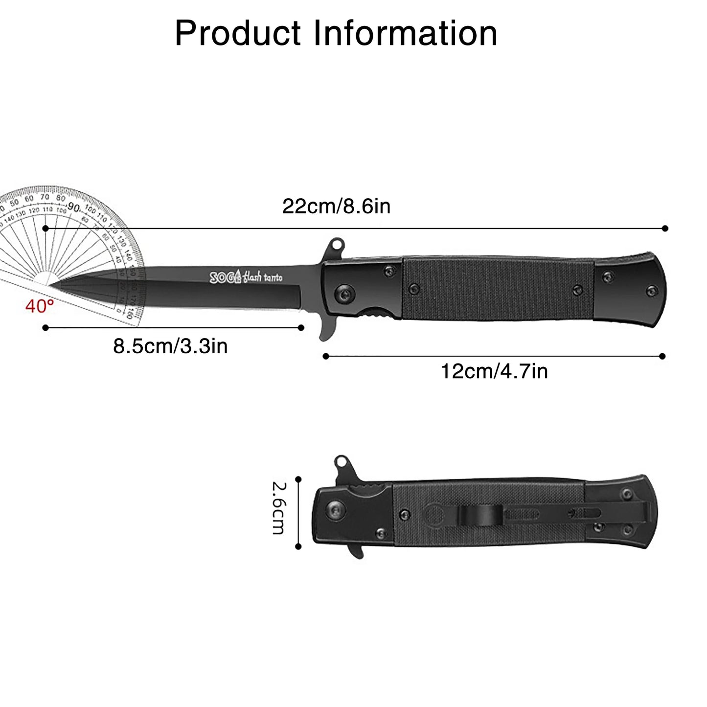 Multifunctional Folding Knife for Camping Fishing Outdoor Survival