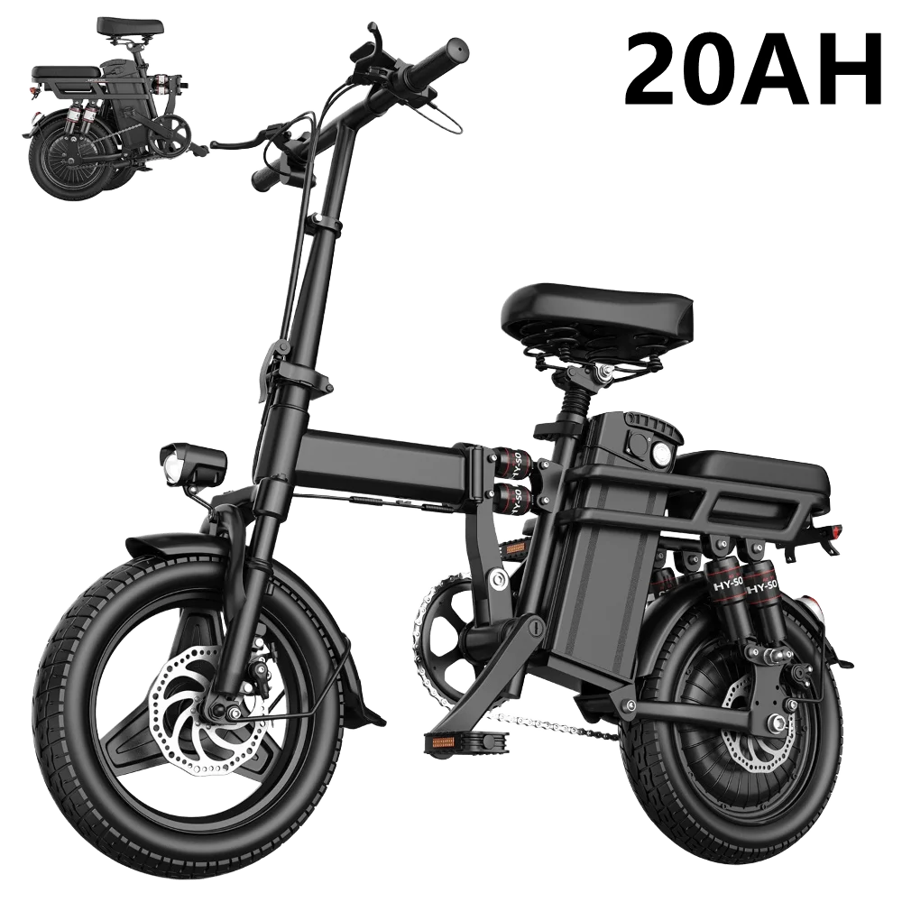 14 Inch Folding Mini Electric Motorcycle 500W 30 Mile Range Commuter