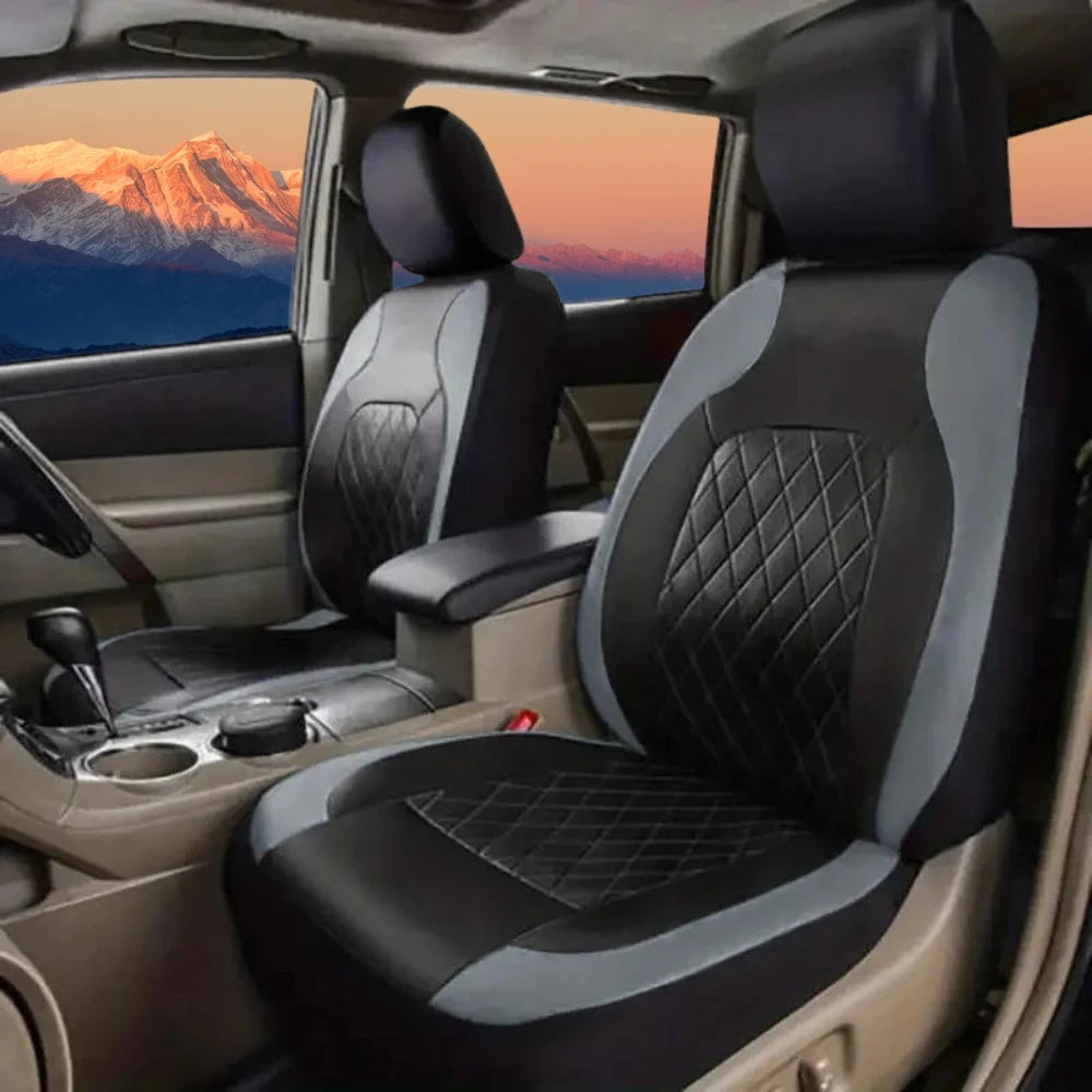 Universal Car Seat Covers PU Sports Interior Accessories 9 Pieces