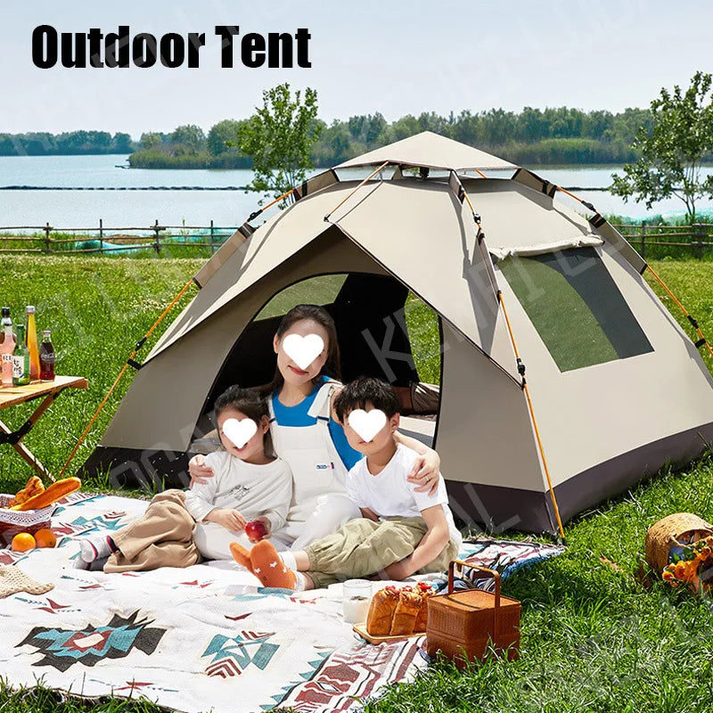 Outdoor Folding Tent 2-4 People Quick Automatic Opening Waterproof