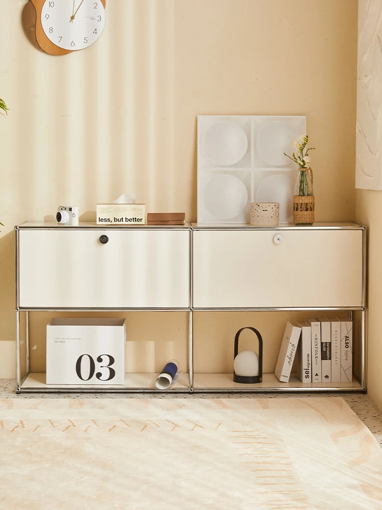 Modern Metal TV Stand Storage Cabinet for Living Room Furniture