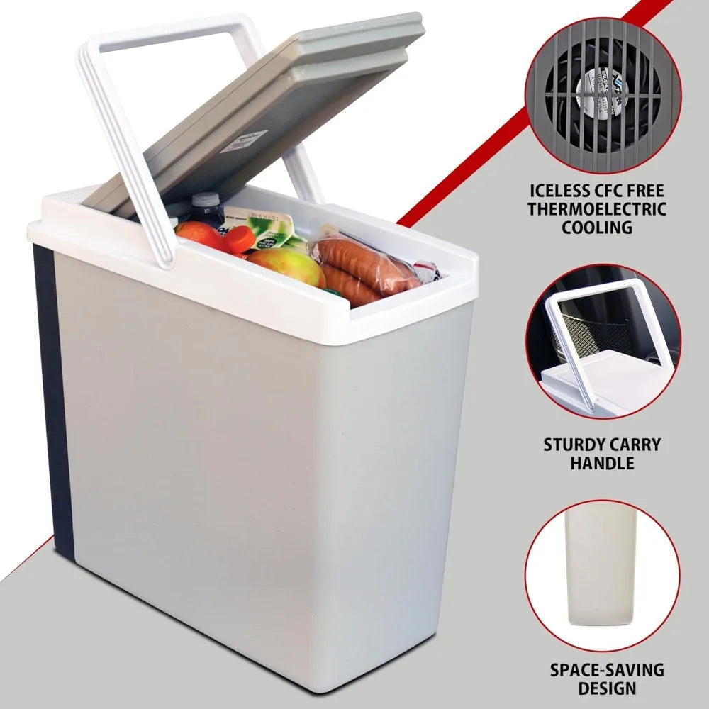 Portable Electric Lunch Cooler Car Camping Travel 12V Insulated Refrigerator