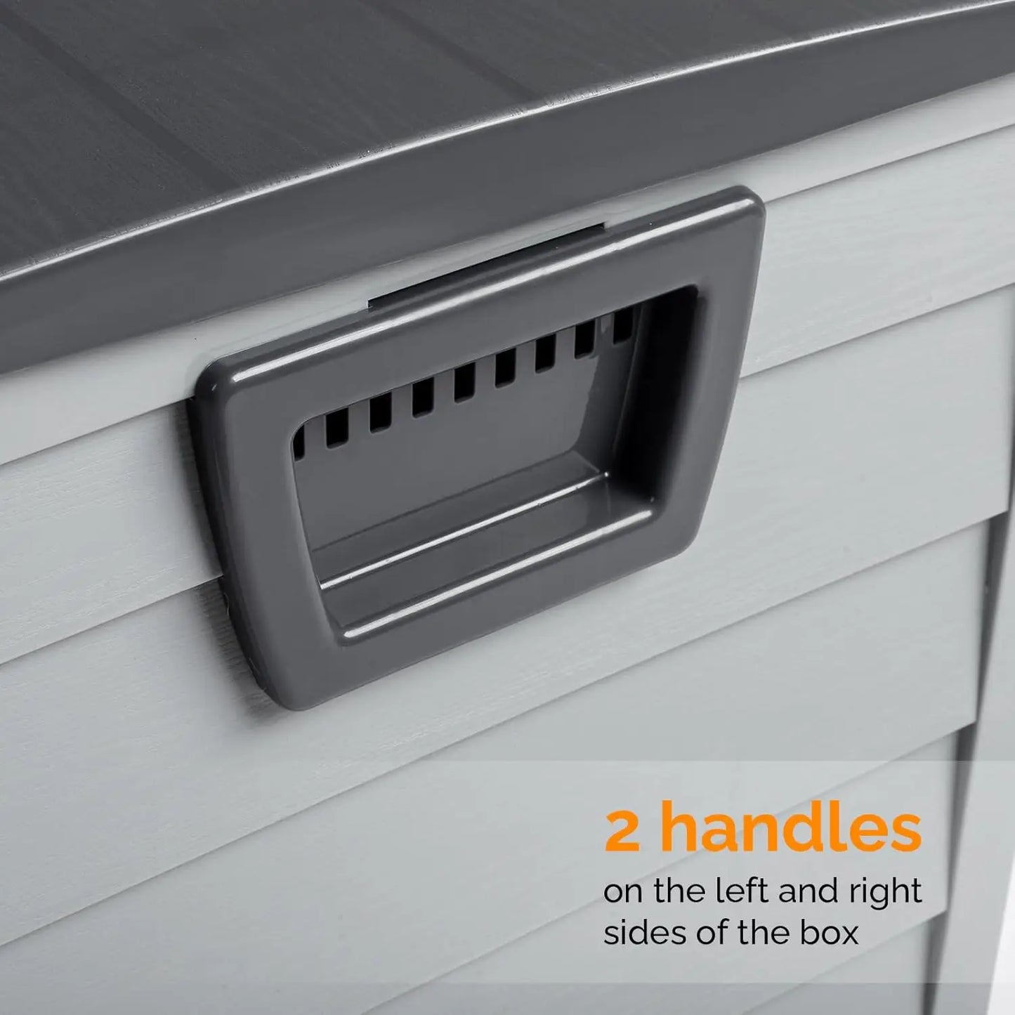 75 Gallon Outdoor Storage Box Lockable Plastic Container for Garden Pool