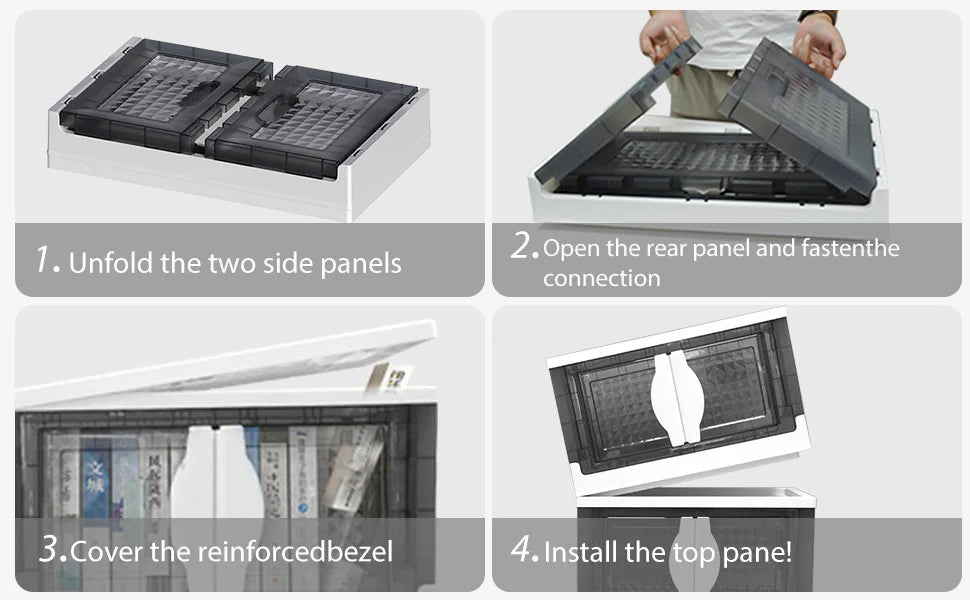 Stackable Wheeled Storage Bins Organizer for Clothing Shoes Home Office