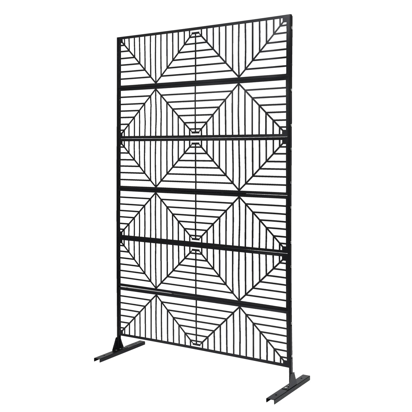 Outdoor Privacy Screen 3.72x5.94ft Steel Fence Elegant Design