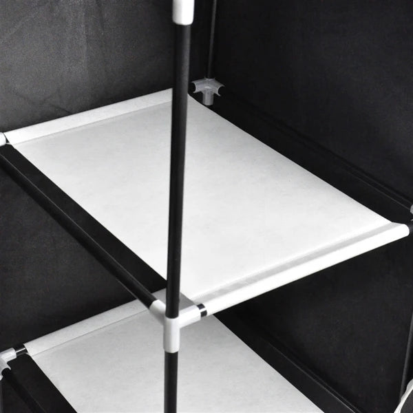 71 Inch Portable Closet Wardrobe Clothes Rack Storage Organizer Shelf