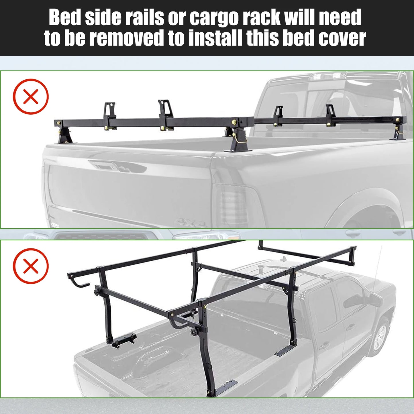 6.6FT Roll-Up Tonneau Cover Compatible with Chevy Silverado GMC Sierra