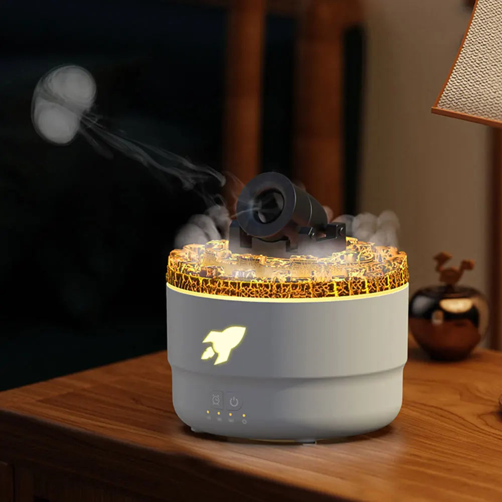 Ljustra Volcanic Crack Light Cannon Aroma Humidifier Diffuser