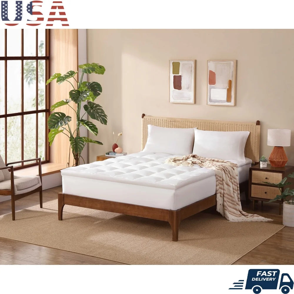 Ljustra Ultra Plush Mattress Topper Twin-XL Microban Odor Protection